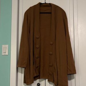 Women's Brown Cardigan Sweater